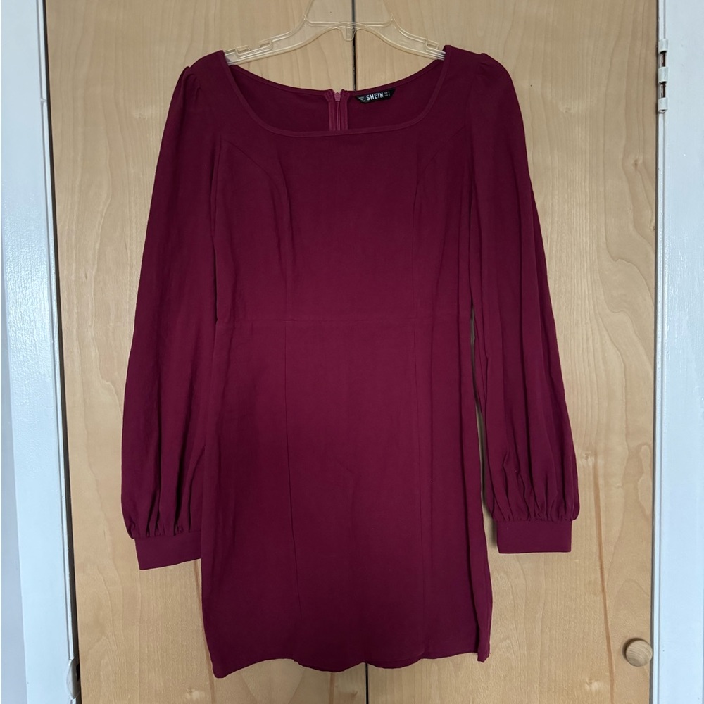 NWOT SHEIN Puff Sleeve Mini Dress, S